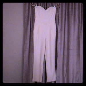 Express White Jumpsuit